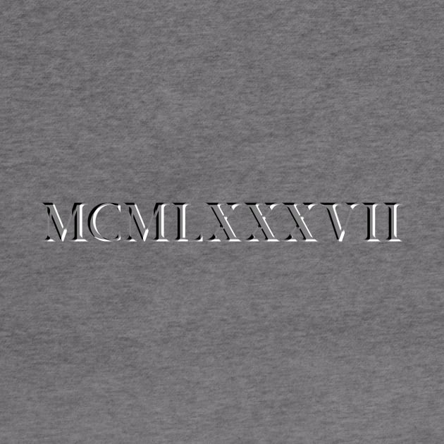 Roman Numeral 1987 by GloopTrekker